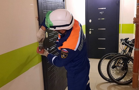 Спасатели помогли матери попасть в запертую квартиру к ребенку Спасатели помогли матери попасть в запертую квартиру к ребенку
